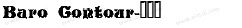 Baro Contour字体转换